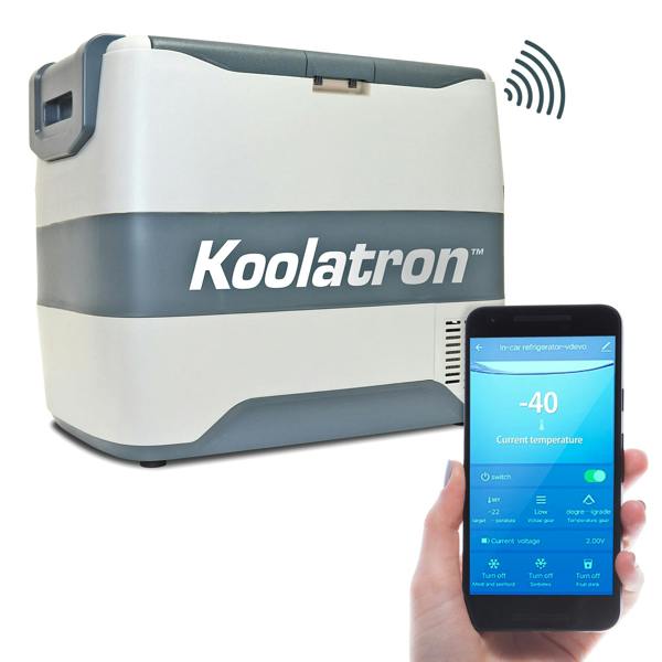 Koolatron Fridge Freezer Electric Cool Box 40L Cooler Box Portable 12v Camping Car Fridge For Campervan Perfect for Road Trips Compressor Cooling