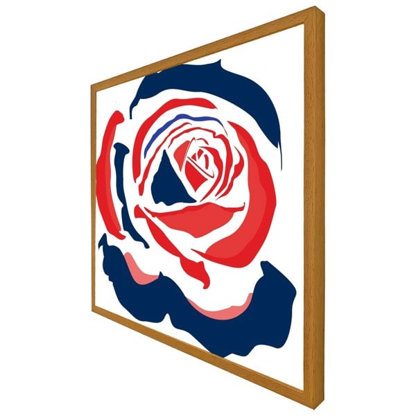 Benjamin Tate Design Red & blue rose print (Picutre Frame)