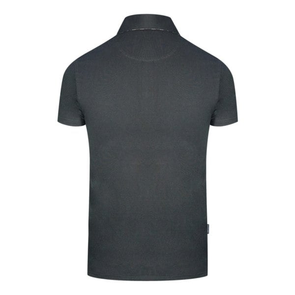 Aquascutum London Bold Logo Polo Shirt - Black