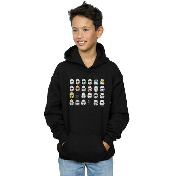 Star Wars Boys Trooper Helmets Hoodie - Black