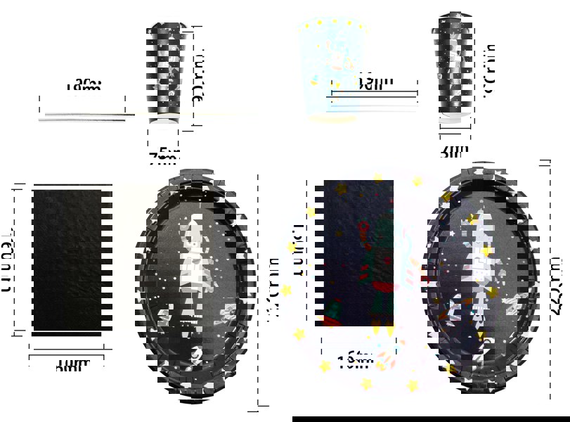 Cheetah 40 Piece Party Tableware Set