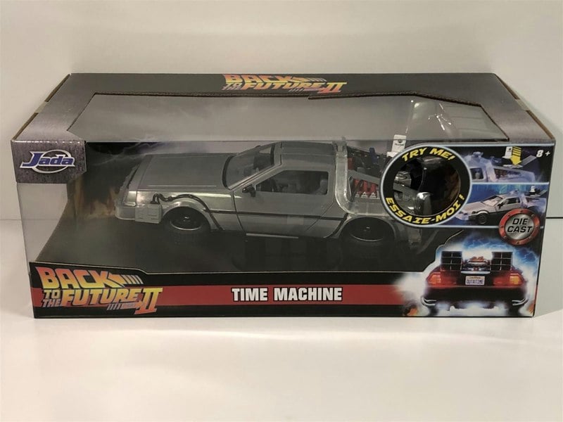 back to the future part ii delorean hover mode and lights 1:24 scale jada 31468