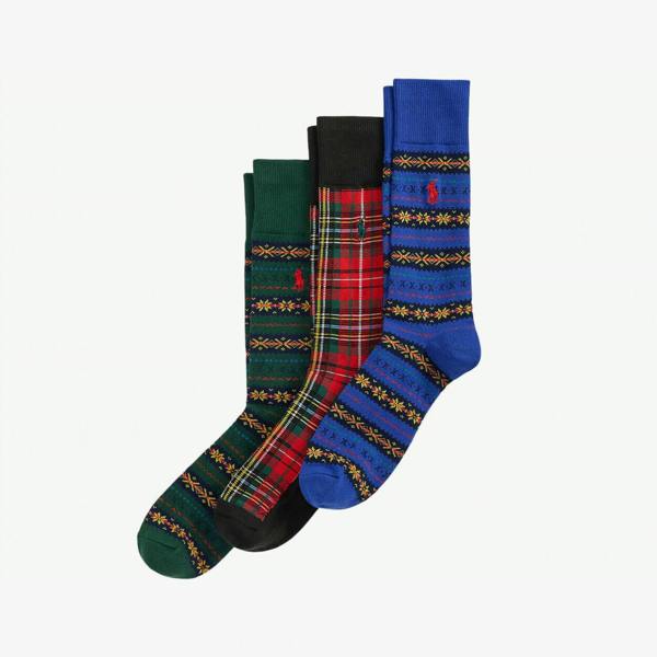 Polo Ralph Lauren Socks Socks   in  Black/Multicoloured