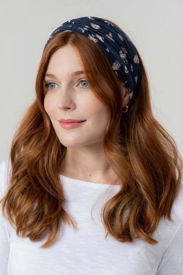 Lily & Me Multiband Verbena Print Navy