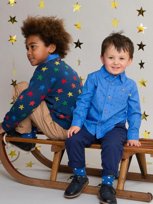 Kite Boys Organic Stargaze Poplin Shirt