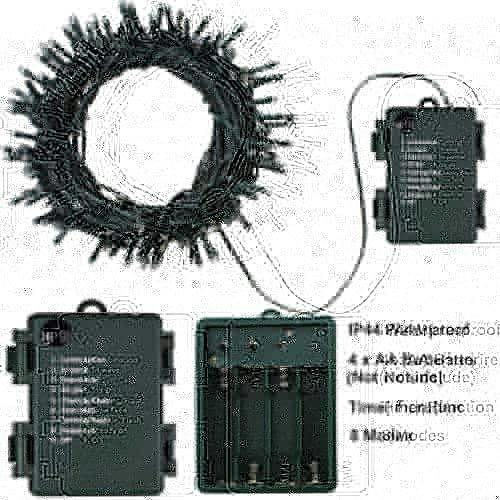 Battery Operated Multicolour LED Fairy Lights with 8 Modes and Waterproof Outdoor Design image 8
