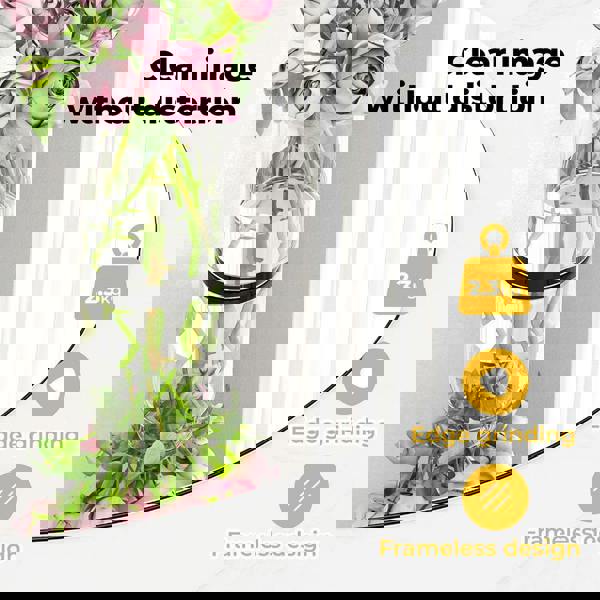 Levede 40cm Round Wall Mirror Frameless Tempered Glass Explosion-Proof Decor