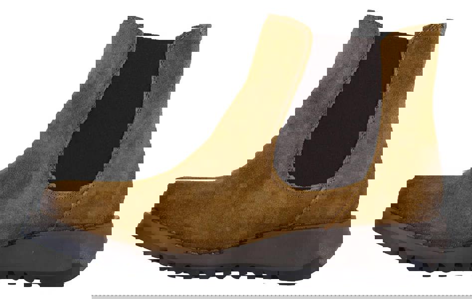 Fly London Salv Womens Wedged Heeled Chelsea Leather Ankle Boots