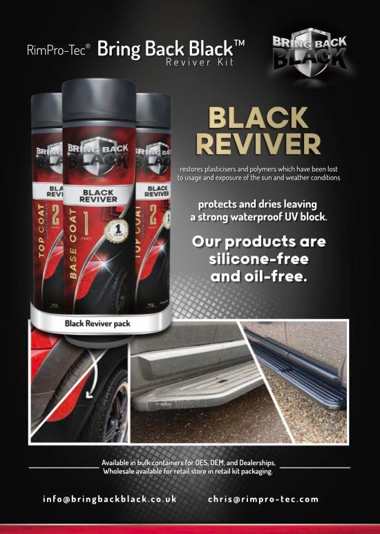 RimPro-Tec Group Bring Back Black™ Reviver 5 Liter Kit - Base Coat Black, Top Coat Gloss & Satin
