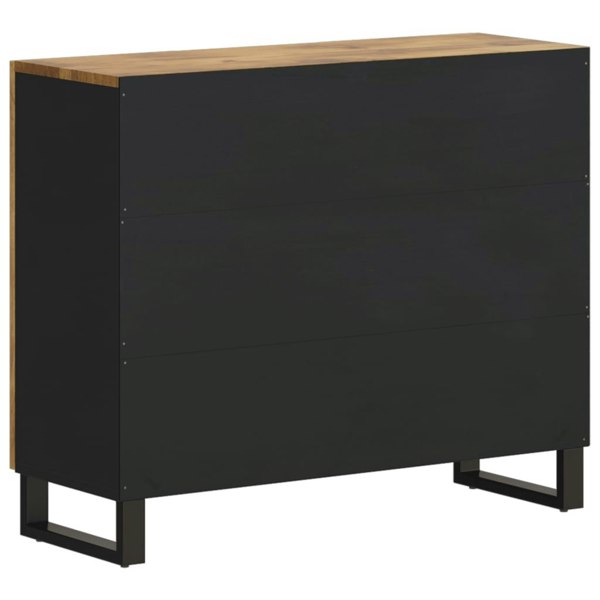 Berkfield Sideboard with 2 Doors 90x33x75 cm Solid Wood Mango