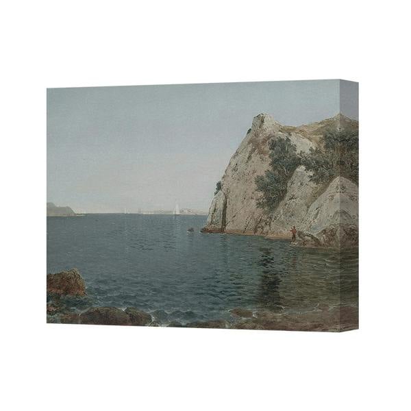 Benjamin Tate Design Coastal Cliff And Sea Canvas Wall Art Print CANVAS-4052