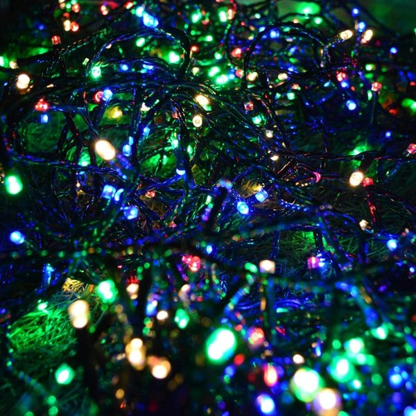 Samuel Alexander 380 LED 23m Premier Christmas Outdoor 8 Function Timer Lights in Multicoloured