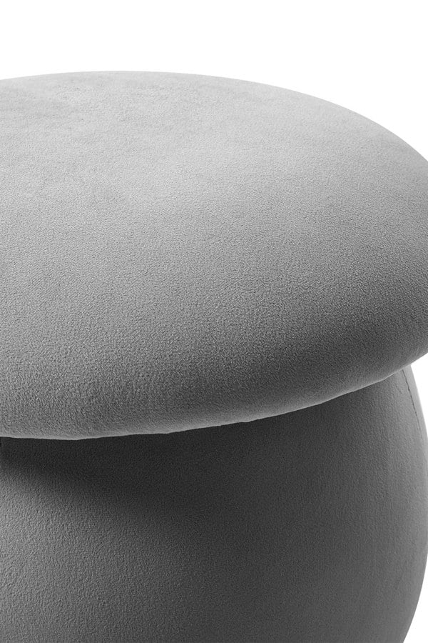 Living and Home Cute Mushroom-Shaped Velvet Pouf Footstool