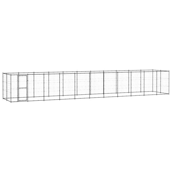 Berkfield Outdoor Dog Kennel Steel 26.62 m2