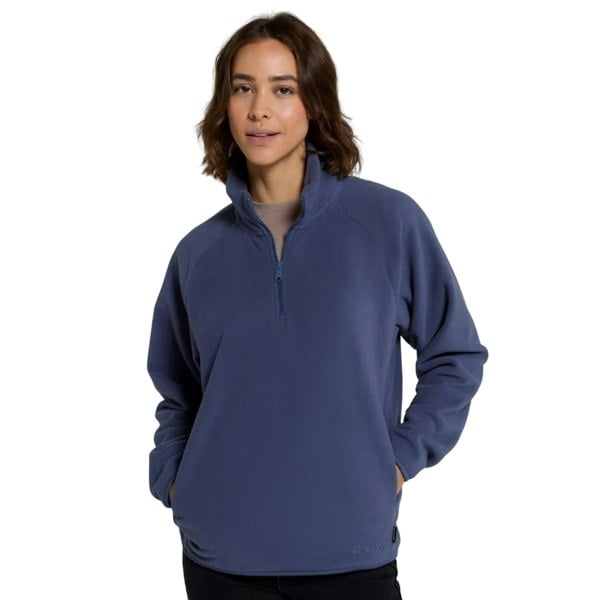 Animal Womens Stockholm Half Zip Fleece Top - Navy