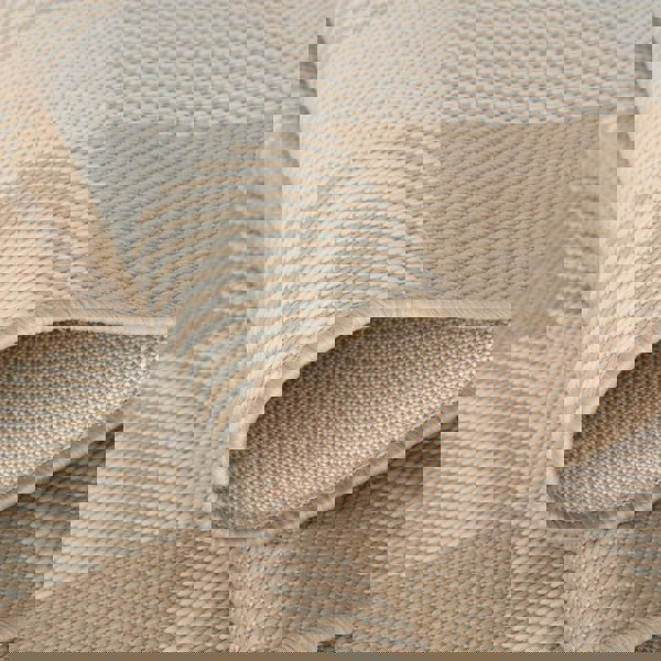 Beige Checkered Outdoor Rug for Garden | The Rugs