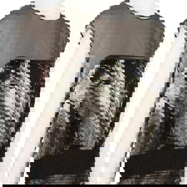 Alberta Ferretti silk satin shift dress in an abstract pattern