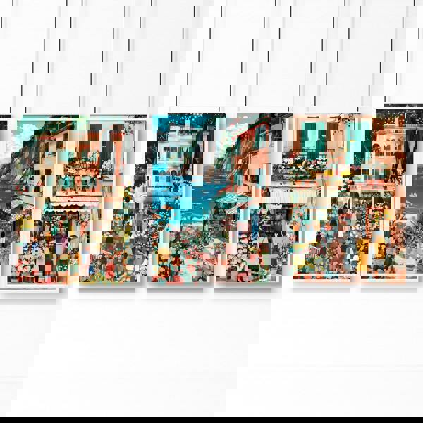 Paintings Living Room | Set of 3 Italian Lifestyle Wall art Prints