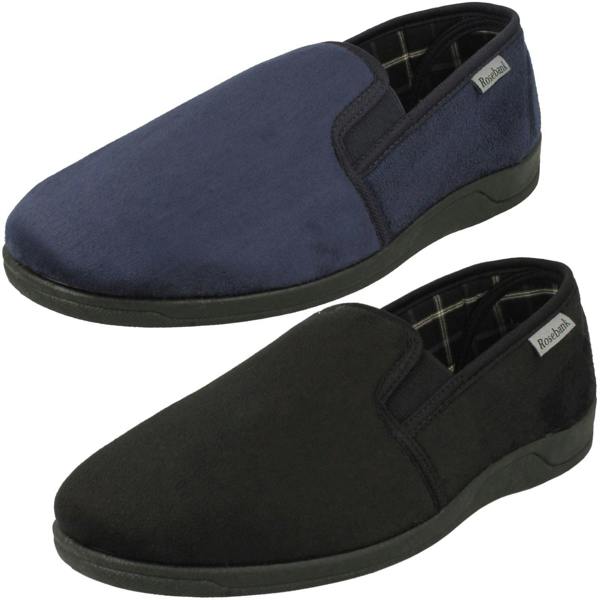 Rosebank Mens Rosebank Twin Gusset Full Slippers Bravo