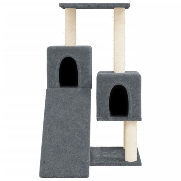 Berkfield Cat Tree with Sisal Scratching Posts Dark Grey 82 cm