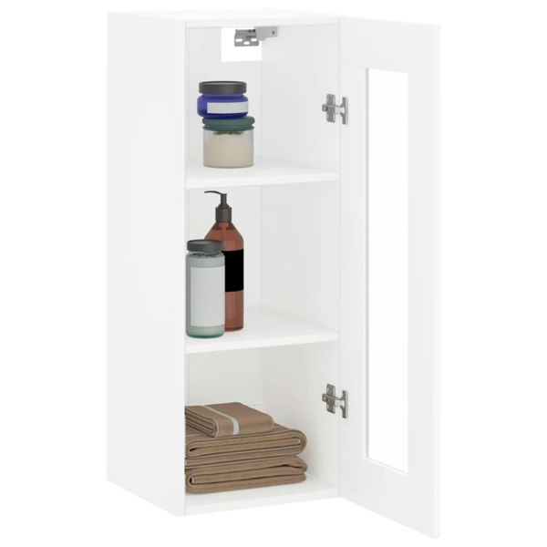 Berkfield Wall Mounted Cabinet White 34.5x34x90 cm
