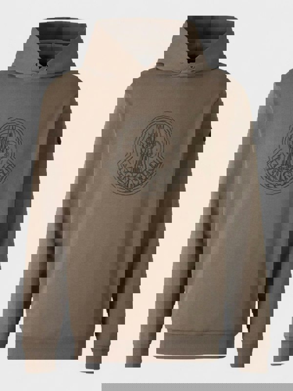 Moncler Chest Logo Hoodie Brown - Supplied FashionMoncler
