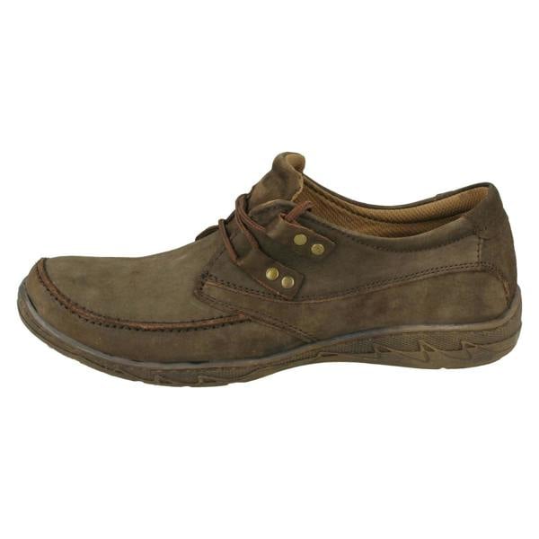 Maverick Mens Maverick Flat Lace Up Shoe With Metal Trim Detail