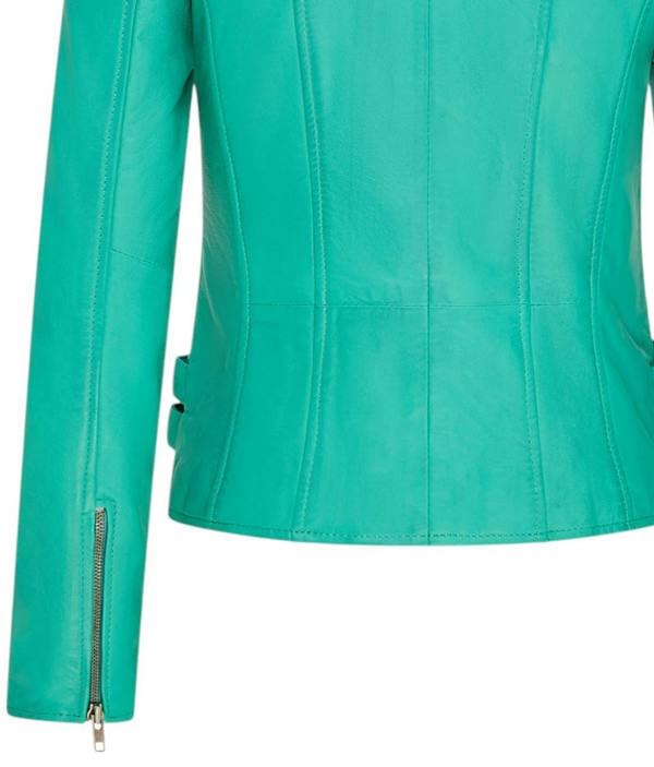 Infinity Leather Womens Leather Vintage Brando Biker Jacket-Orlando