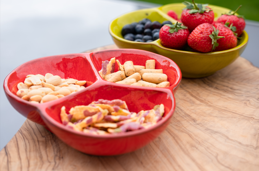 Verano Spanish Ceramics Selena - Snack Trio Dish (Medium)