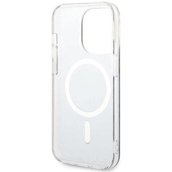 Guess IML 4G with MagSafe Hard Case for iphone 15 Pro 6.1" Black - GUHMP15LH4STK