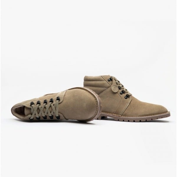 Popps TROOPER Mens Desert Boots Taupe