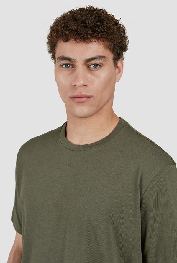 Paul & Shark Men's Cotton Jersey T-Shirt with Distressed Sharks Print - Green