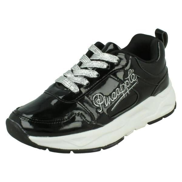 Pineapple Girls Pineapple Casual Comfy Lace Up Trainers H2716