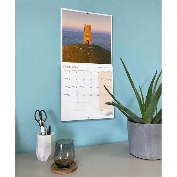 England Calendar 2027, Wall Calendars, Month To View, Travel, Gift
