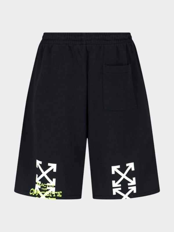 Off-White Opposite Arrow Skate Sweatshorts Black