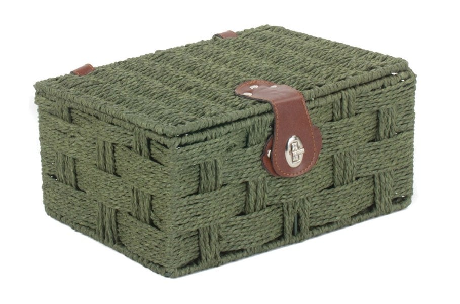 Green Paper Rope Basket