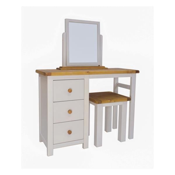Argenta 3 Drawer Dressing Table Set Wood Knob