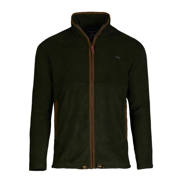 Raging Bull Mens Fleece Zip Front Jacket - Forest
