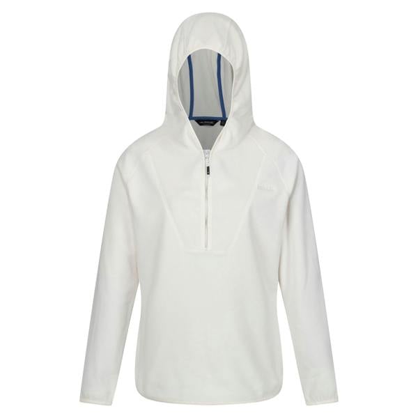 Regatta Womens/Ladies Warriewood Microfleece Half Zip Hoodie - Polar Bear