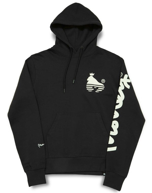 Money Sig Line Fleece Hood Black