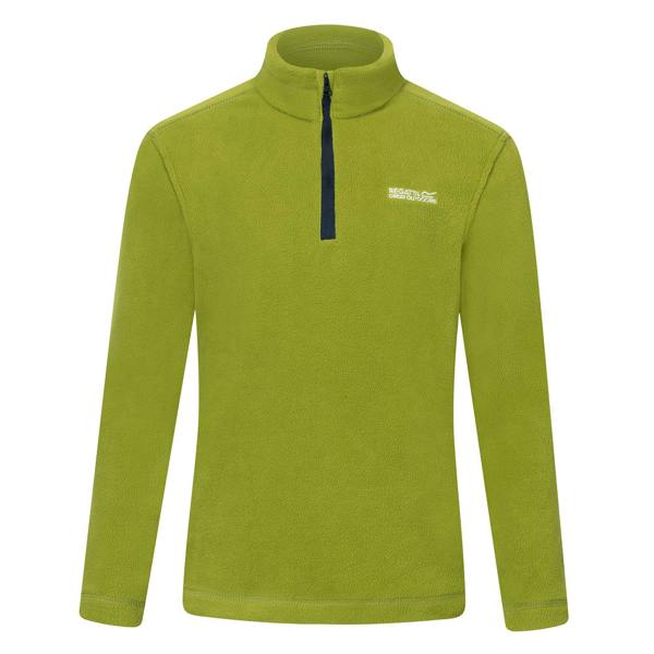 Regatta Great Outdoors Childrens/Kids Hot Shot II Half Zip Fleece Top - Light Sage - 