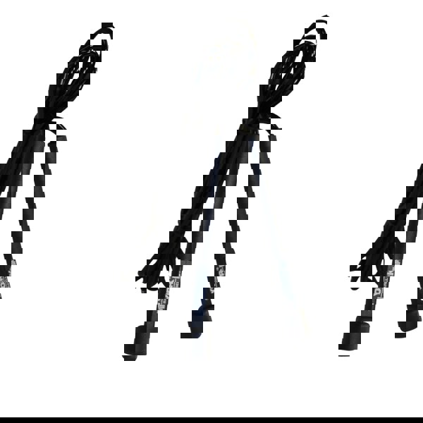 Black jump rope with York Barbell logo on handles