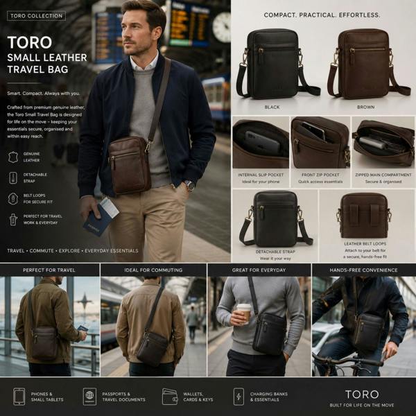 Mala Leather Toro Small Leather Travel Bag