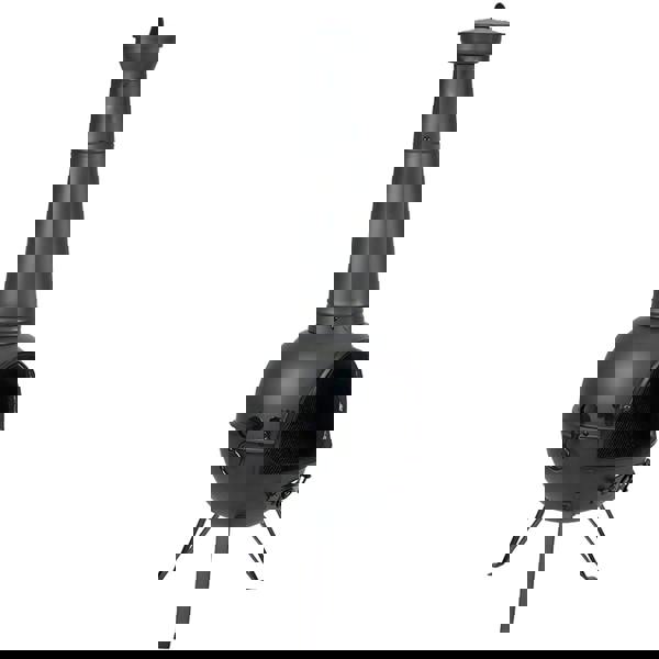 Gr8 Garden Large 130cm Tall Garden Patio Chiminea Wood Log Burner Fire Pit BBQ Grill Heater