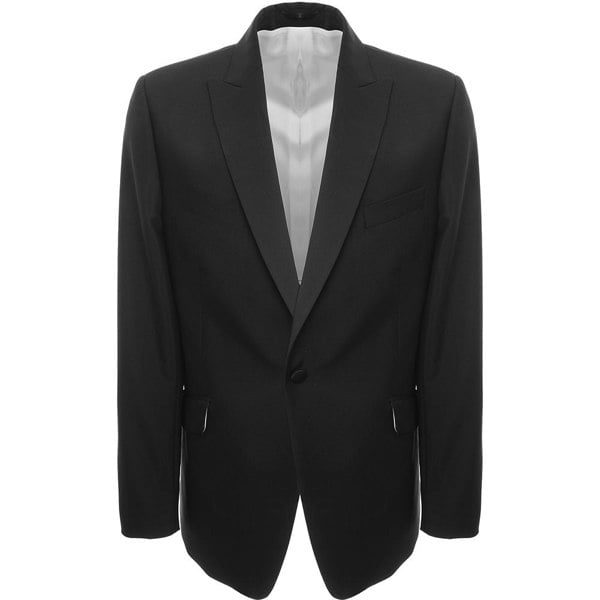 Duchamp London Mens Tailored Fit Mens Black Blazer Jacket Vitale Barberis Canonico