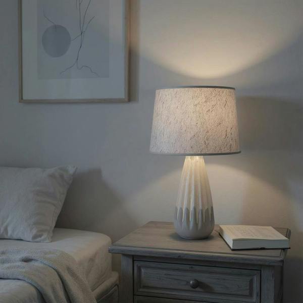 52CM HAND FINISHED LAMP AND SHADE