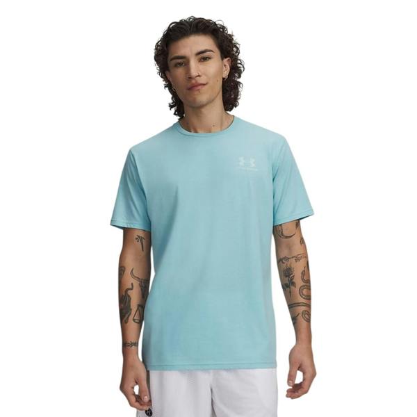 Under Armour Mens Sportstyle Chest Logo T-Shirt - Blue Haze - 