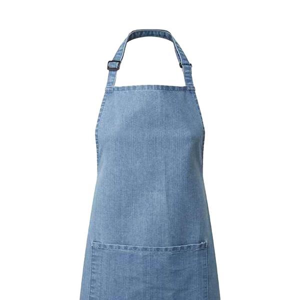 Premier Unisex Adult Colours Pocket Full Apron - Blue Denim