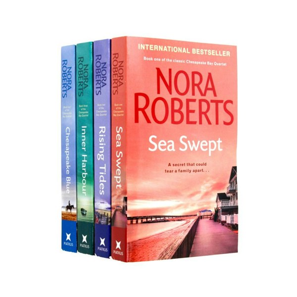 Nora Roberts Chesapeake Bay 4 Book Set Sea Swept, Rising Tides, Inner Harbour, Chesapeake Blue