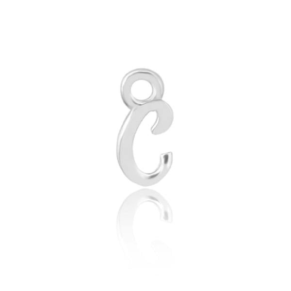 Sarah Layton Initial C Alphabet Charm - Sterling Silver